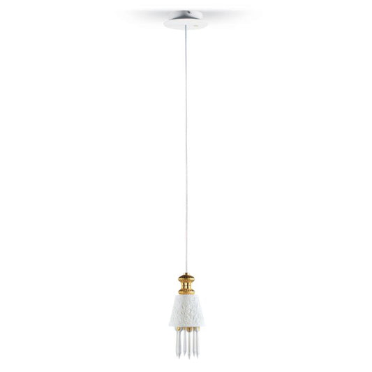Belle de Nuit Ceiling Lamp with Lithophane by Lladró #Golden Luster (CE/UK)