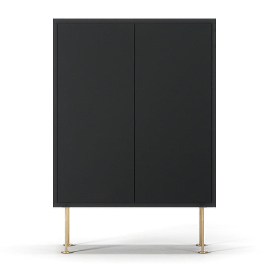 Decotique Vogue Cabinet 64 Anthracite Grey/Brass