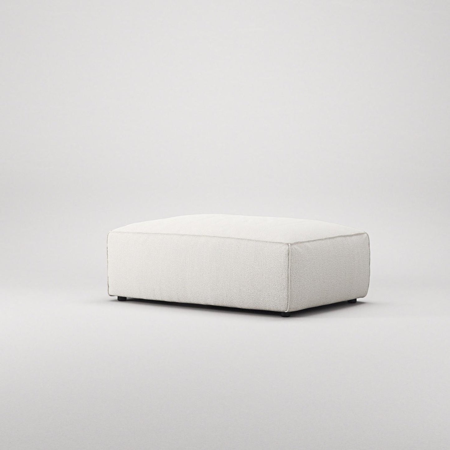 Decotique Grand Footstool Steam/White