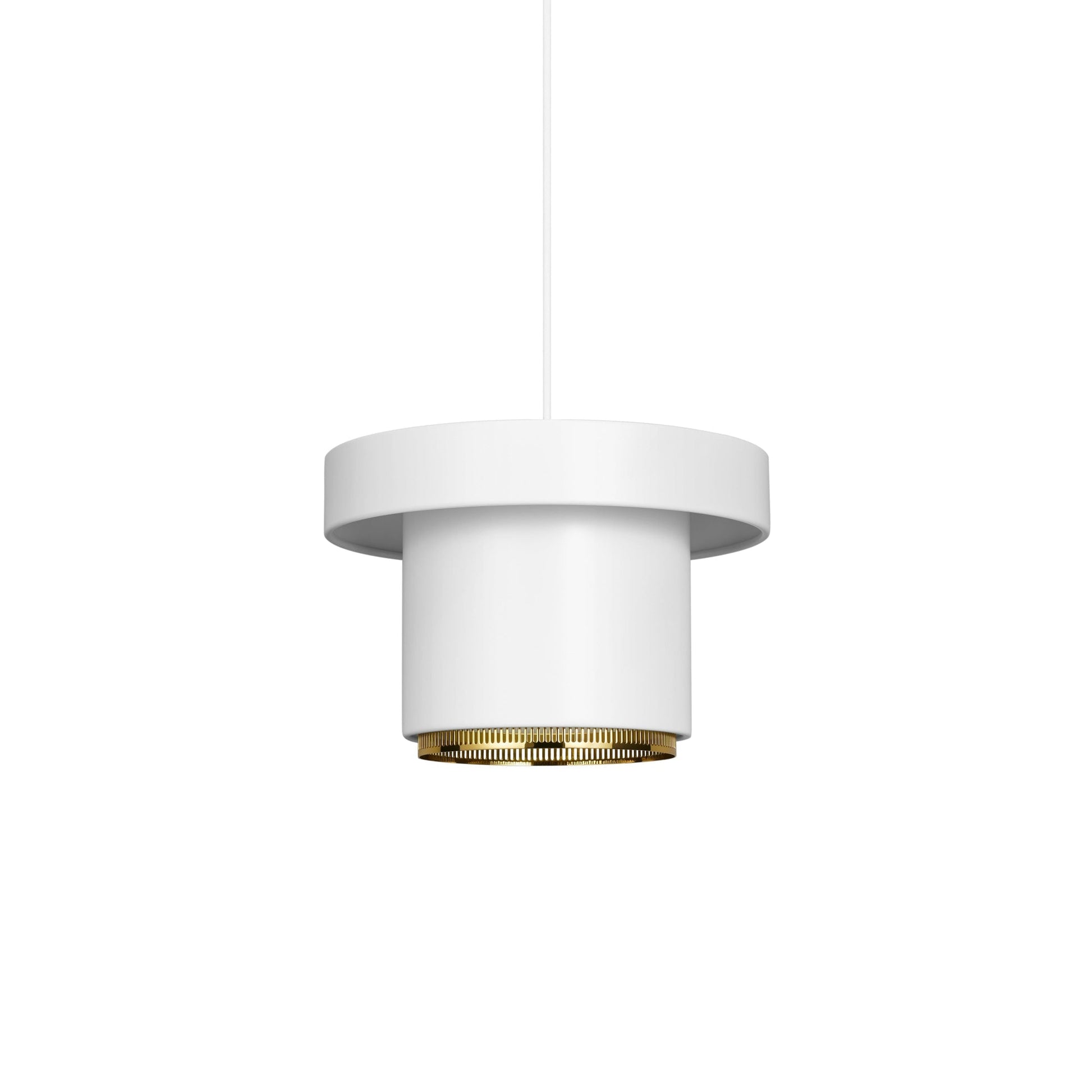 Artek Pendant Light A201 — white/brass