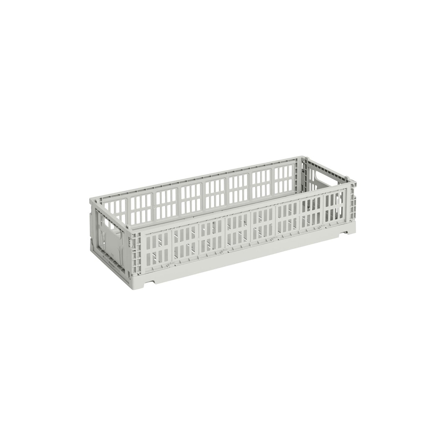 Colour Crate Mini, Oblong, recycled plastic, grey