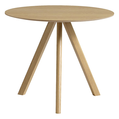 CPH20 2.0 table, 90 cm, lacquered oak - lacquered oak veneer