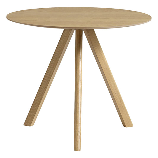 CPH20 2.0 table, 90 cm, lacquered oak - lacquered oak veneer