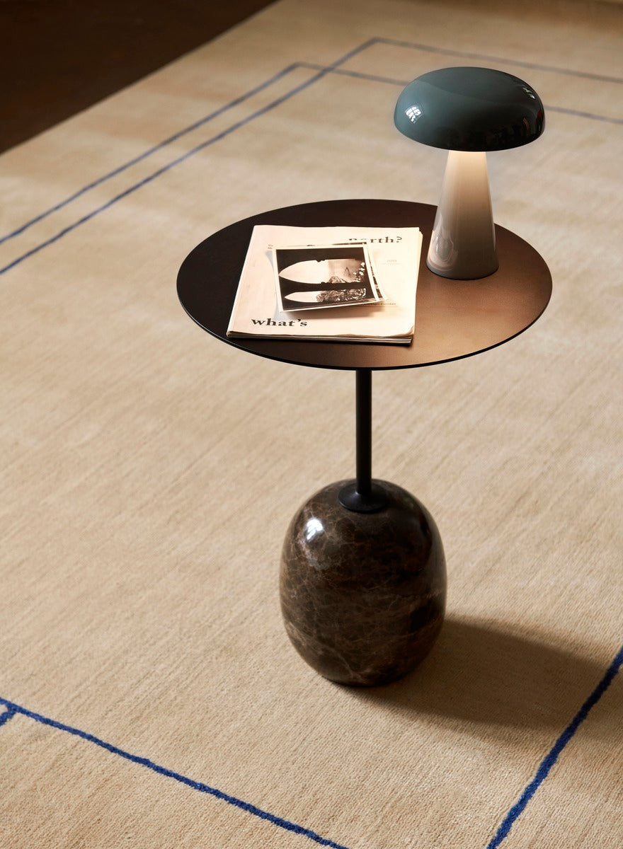 Lato LN8 coffee table, black - Emperador marble
