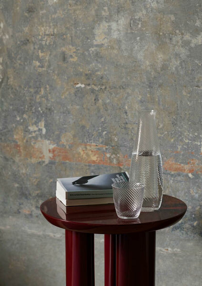 Tung JA3 side table, burgundy red