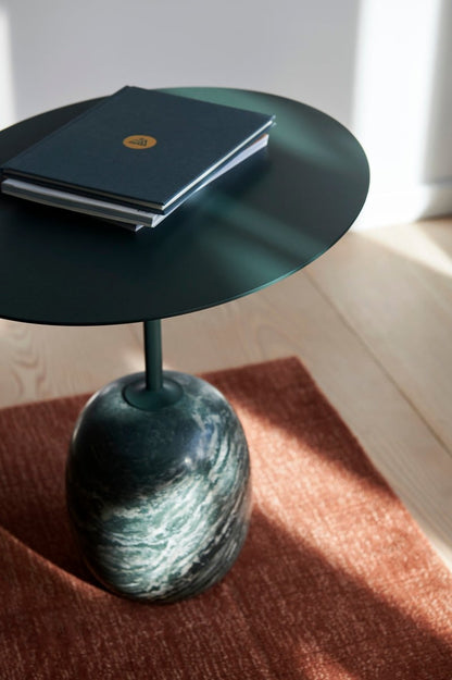 Lato LN9 coffee table, deep green - Verde Alpi marble