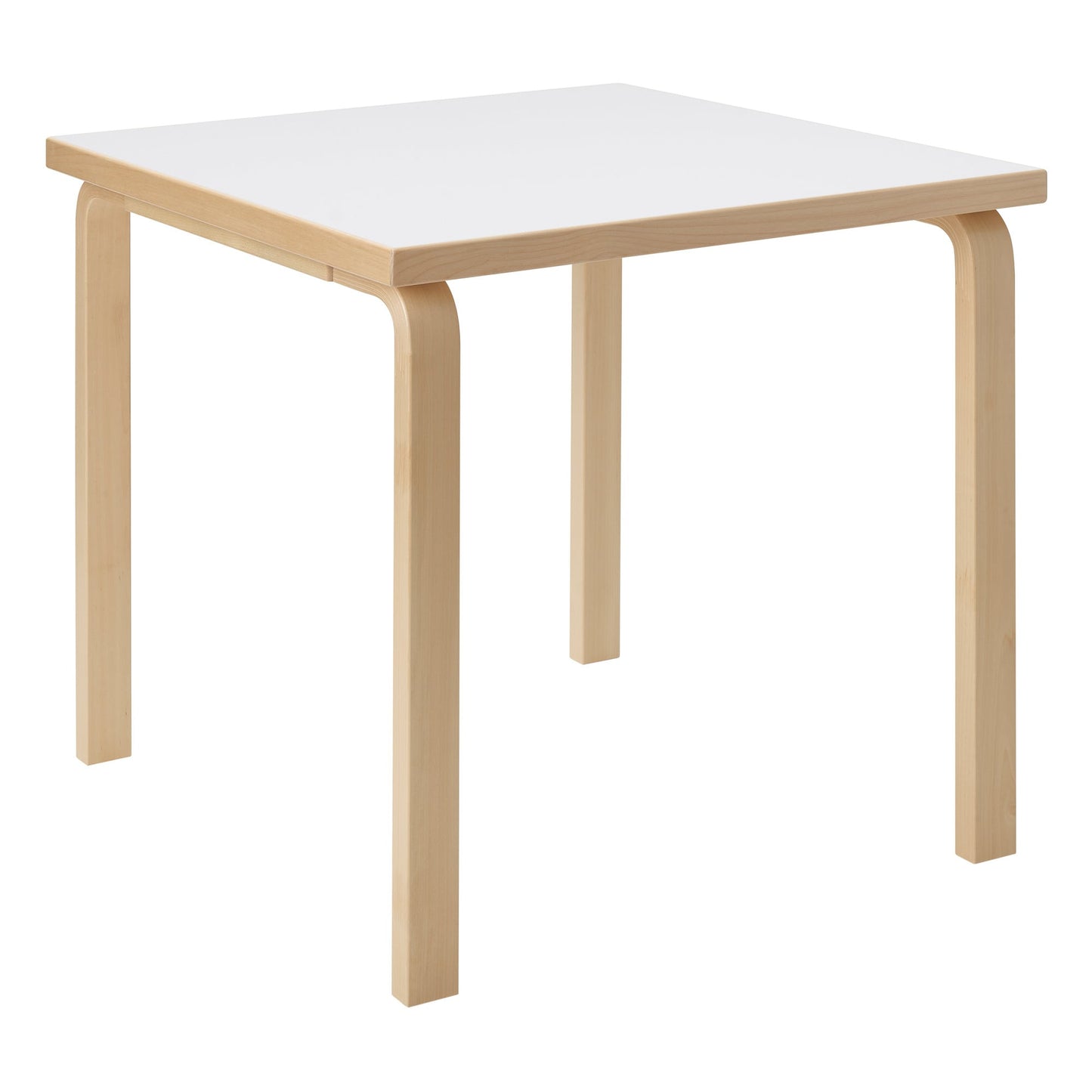 Aalto table 81C, birch - white laminate