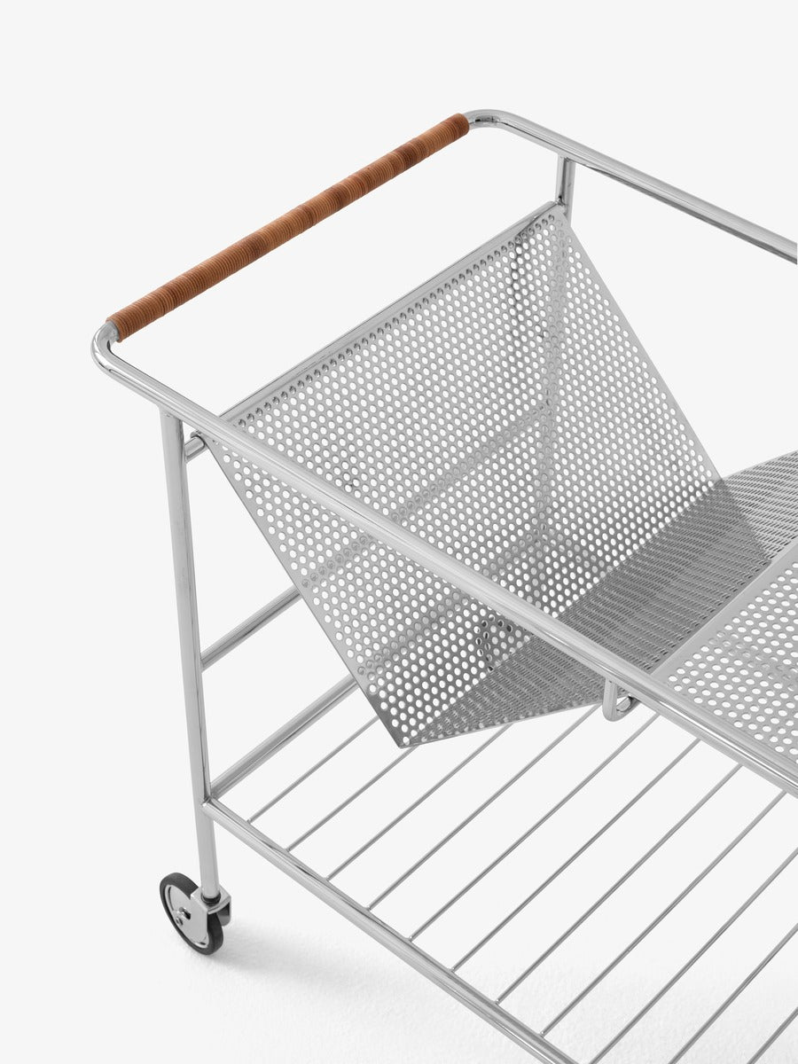 Alima NDS1 trolley, chrome - lacquered walnut