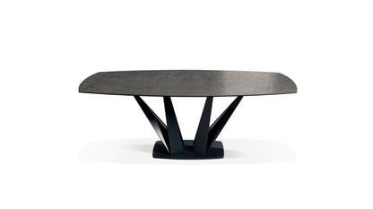 Alliage Dining Table Barrel/Oval by Roche Bobois #L. 220 x H. 75 x P. 115 cm/Fokos Ceramic | Lead