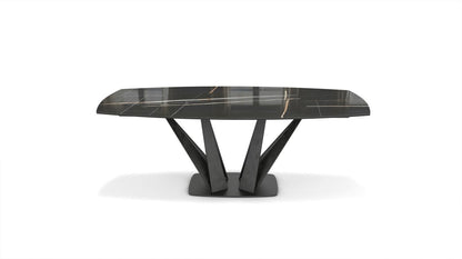 Alliage Dining Table Barrel/Oval by Roche Bobois #L. 220 x H. 75 x P. 115 cm/Marble | Sahara