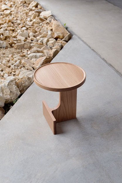 Beam side table, oak