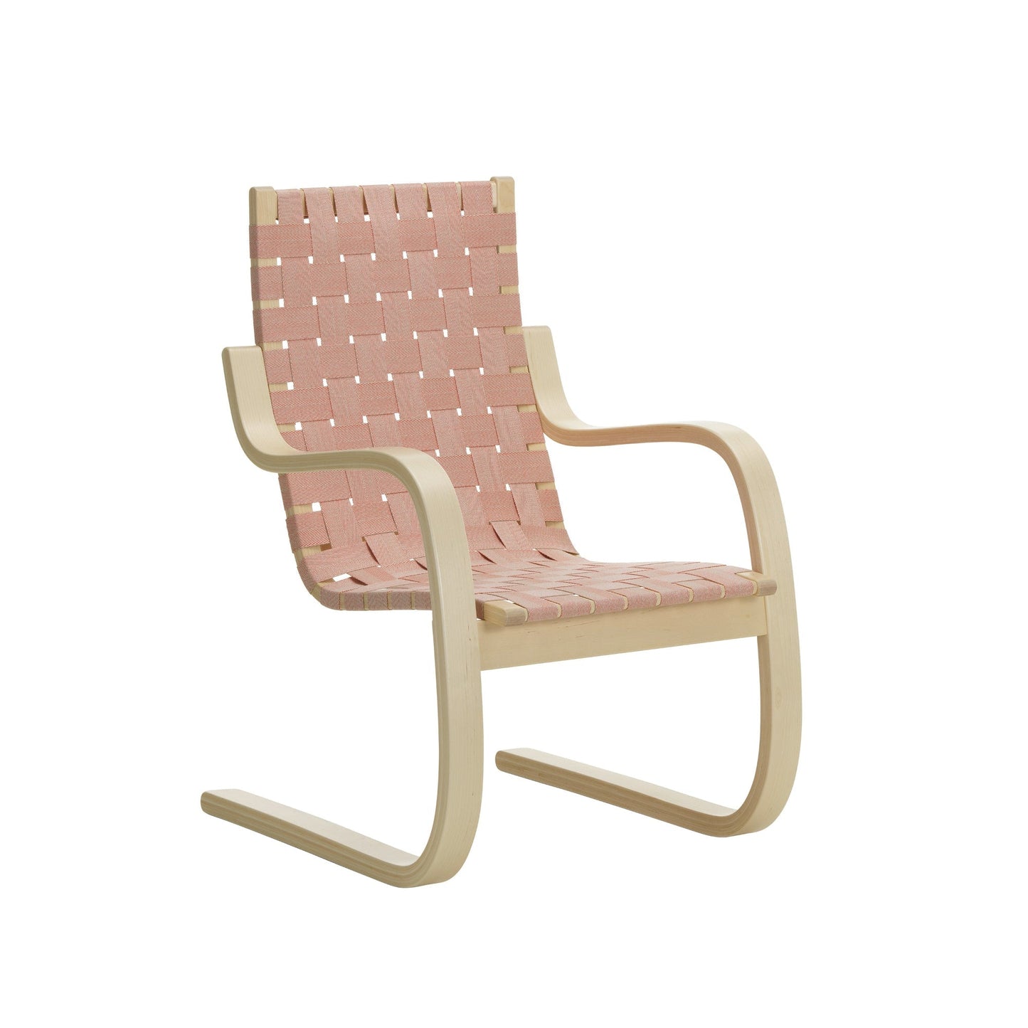 Artek Armchair 406 — birch/natural-red