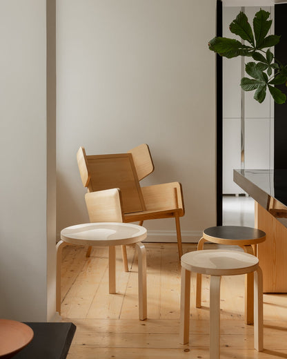 Aalto table 90D, Artek + Marimekko, Seireeni