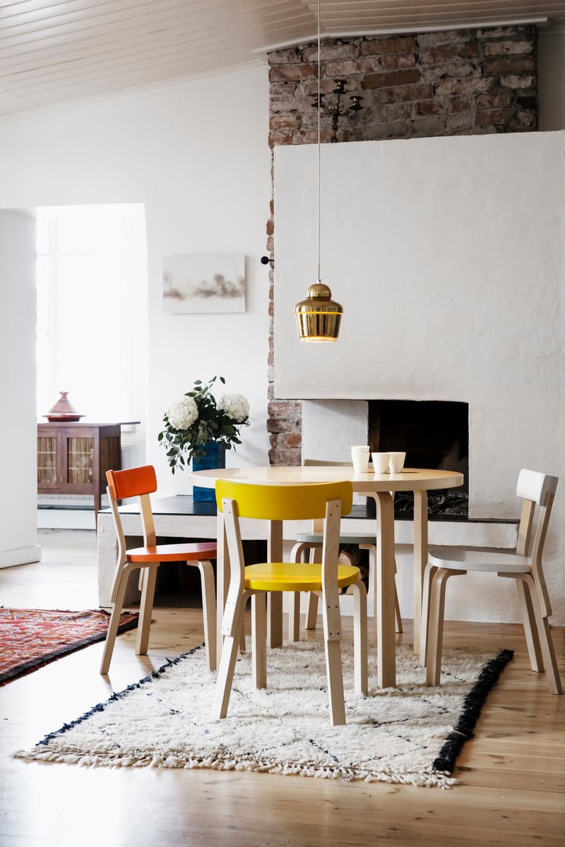 Aalto table 90A, birch