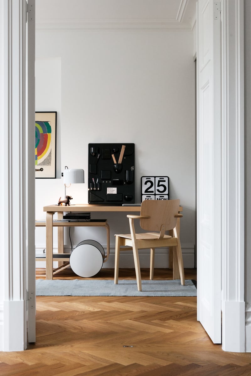 Aalto tea trolley 901, black - birch