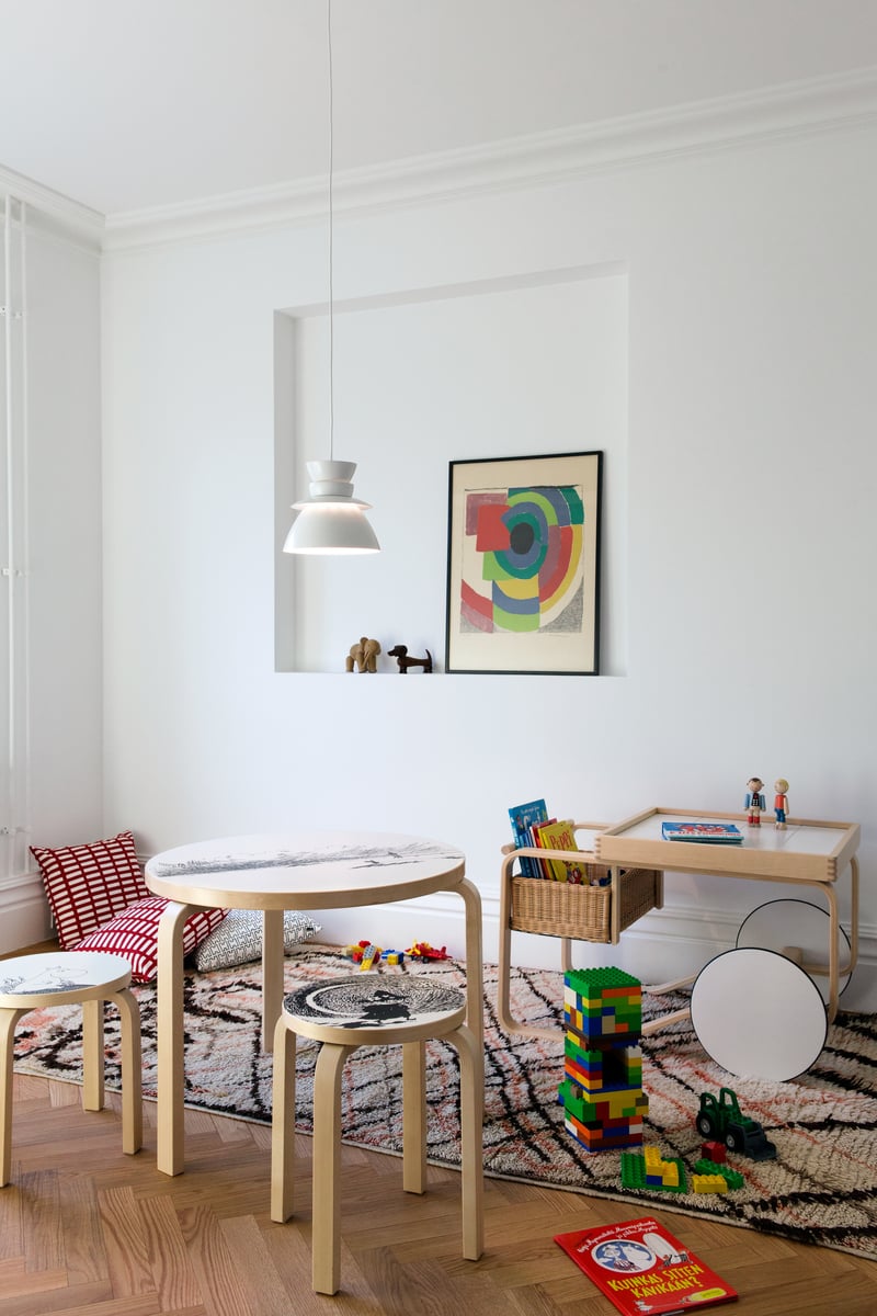 Aalto tea trolley 900, white