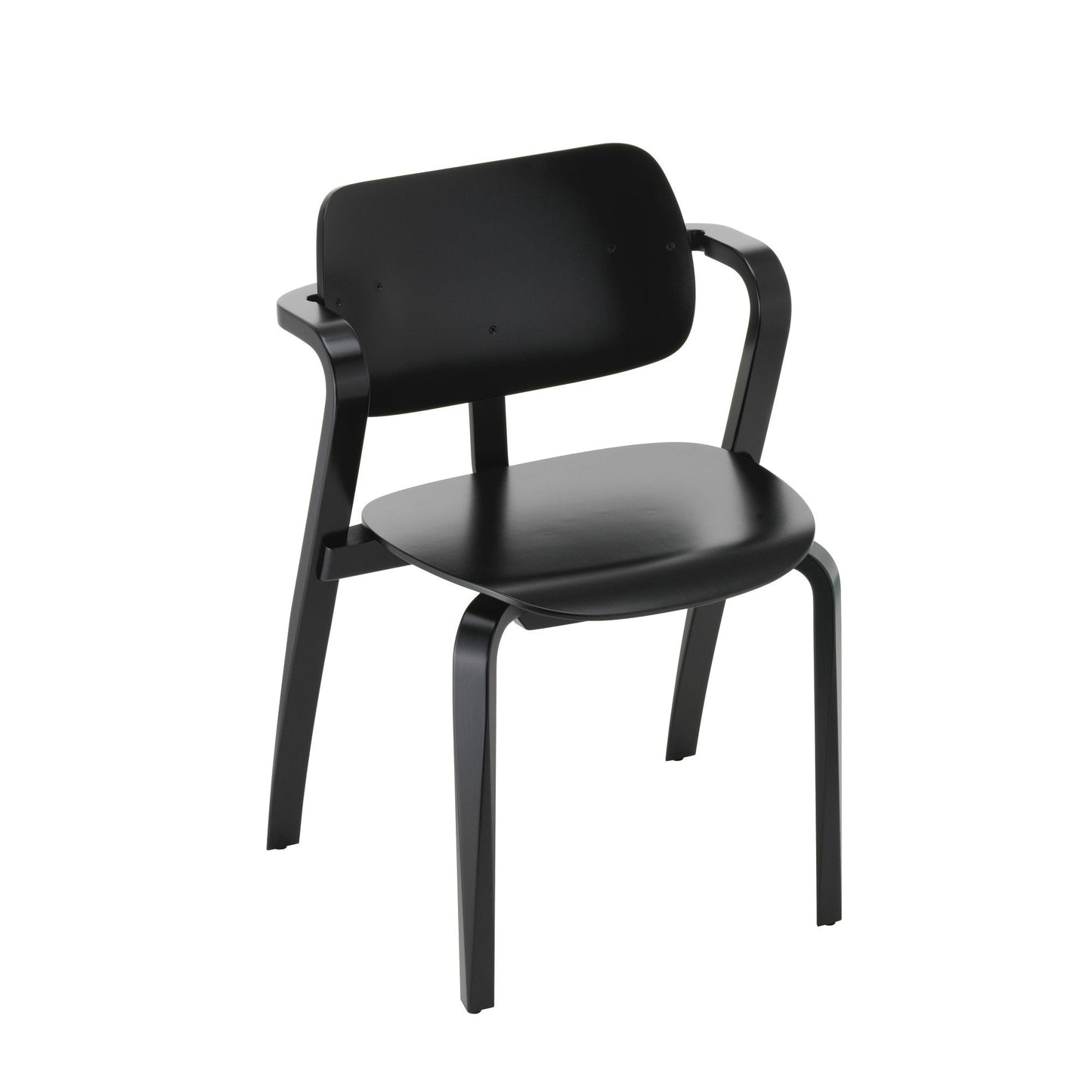 Artek Aslak Chair — black lacquered