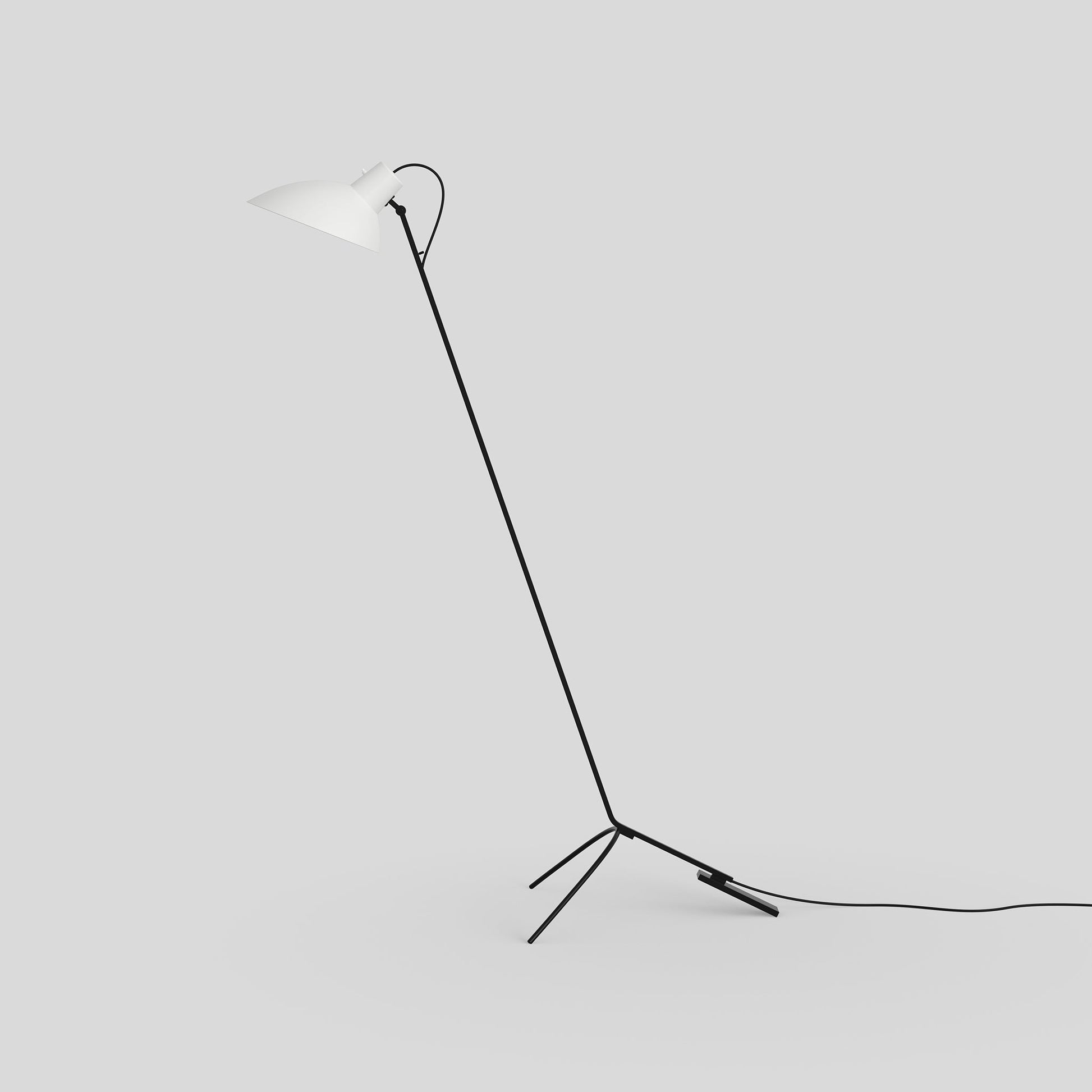 Floor Lamp Vv Cinquanta by Astep #Black Frame / White Reflector