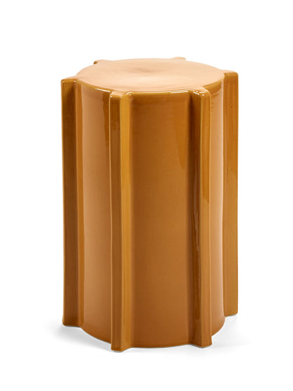 Pawn Geometrical side table, 45,4 cm, ochre