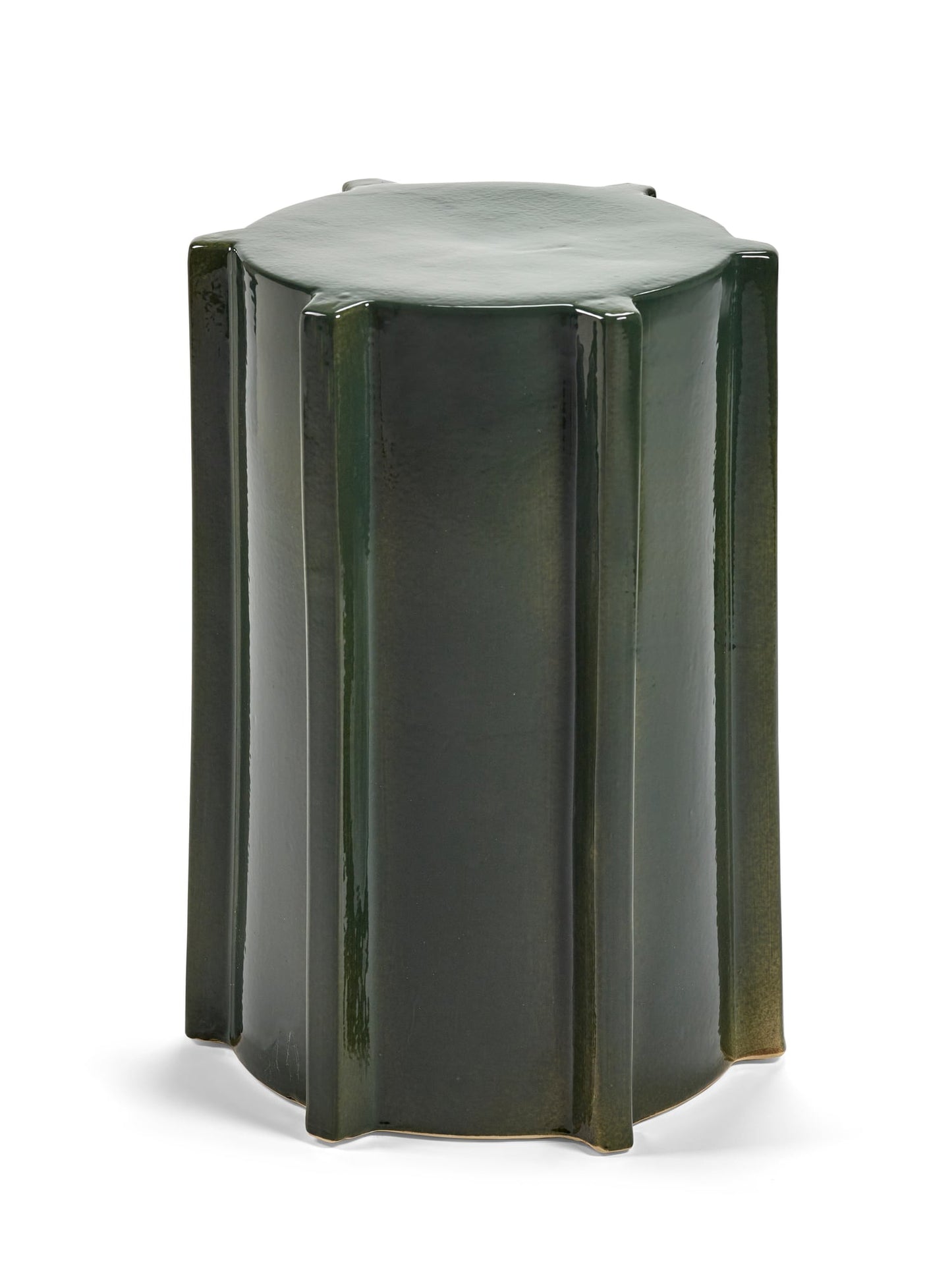 Pawn Geometrical side table, 45,4 cm, dark green