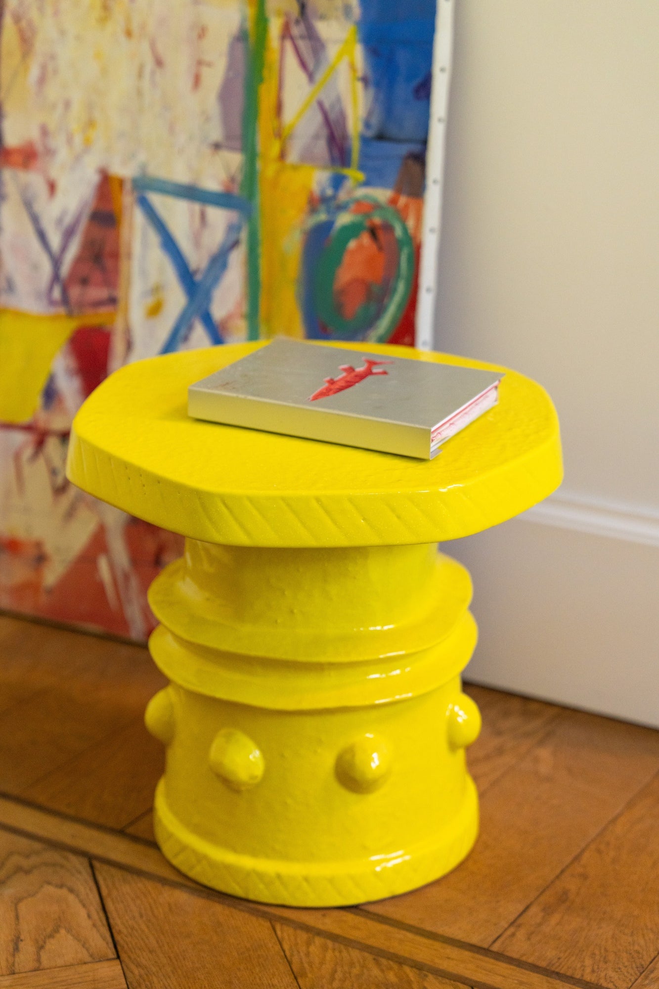 Clara side table 08, yellow