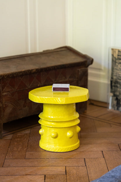 Clara side table 08, yellow
