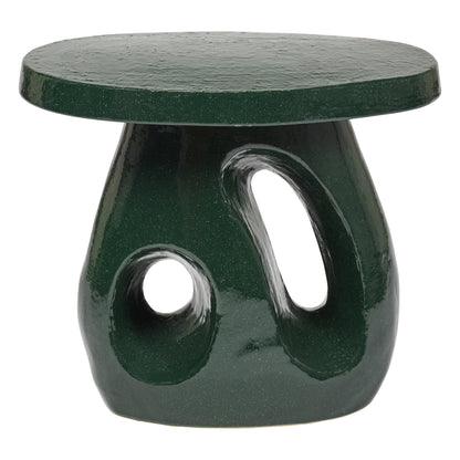 Amé side table 10, dark green