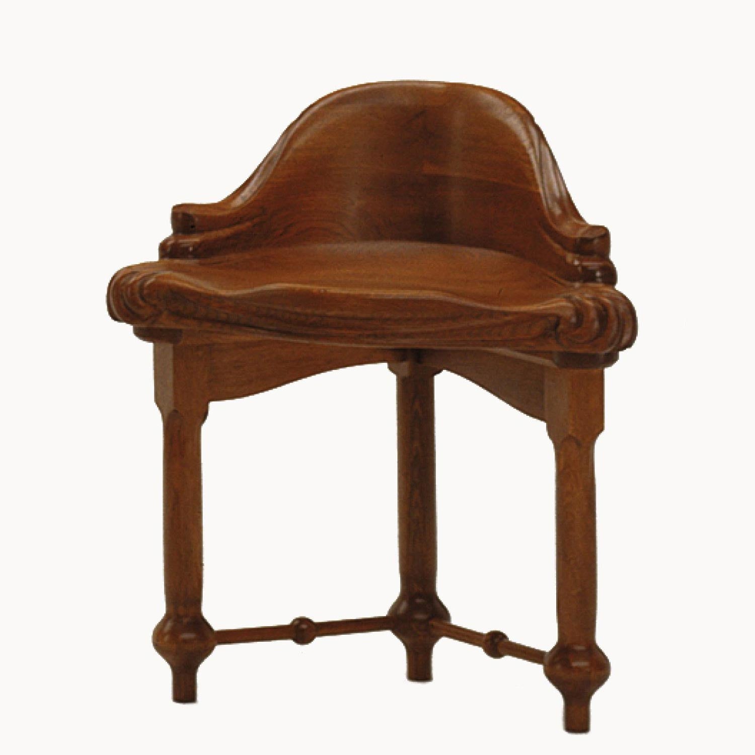 Solid Wood Stool Calvet by Bd Barcelona Design