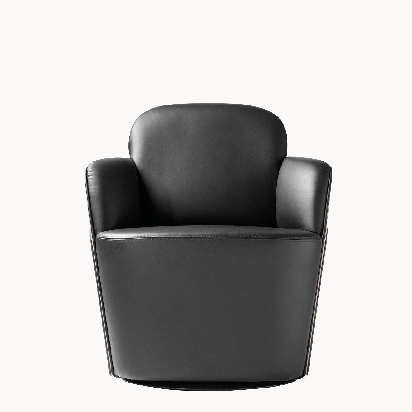 LITTLE COUTURE - Swivel easy chair with armrests