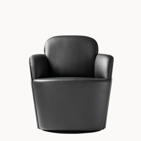 LITTLE COUTURE - Swivel easy chair with armrests