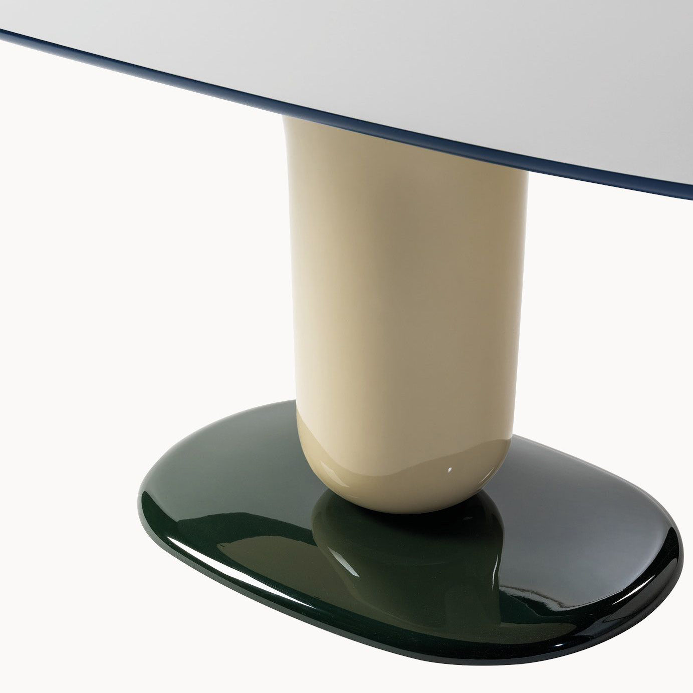 Oval Glass-Fibre Table Explorer 5 by Bd Barcelona Design #5A#Ivory
