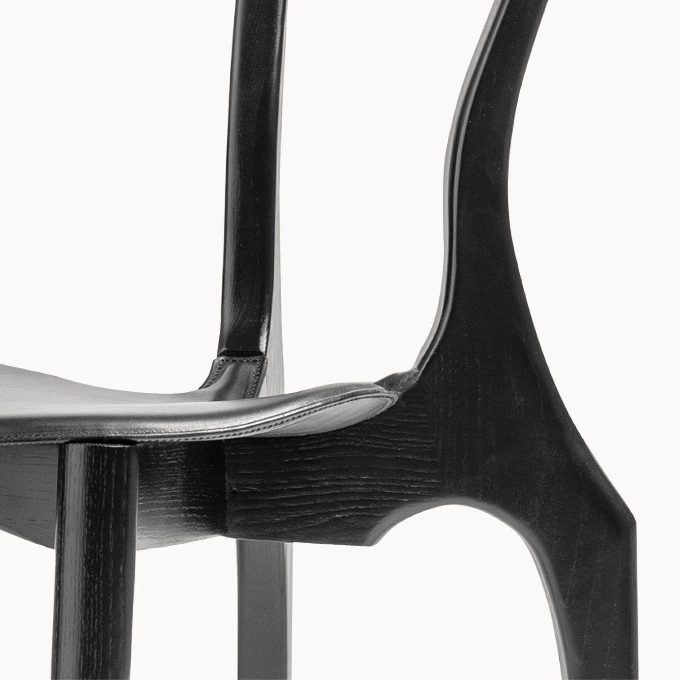 Stackable Ash Chair Gaulinetta by Bd Barcelona Design #Black