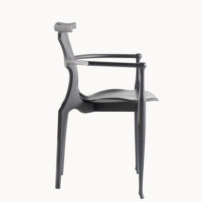 Stackable Ash Chair With Armrests Gaulino by Bd Barcelona Design #Black