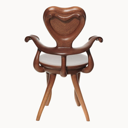 Solid wood chair with armrests Calvet by Bd Barcelona Design