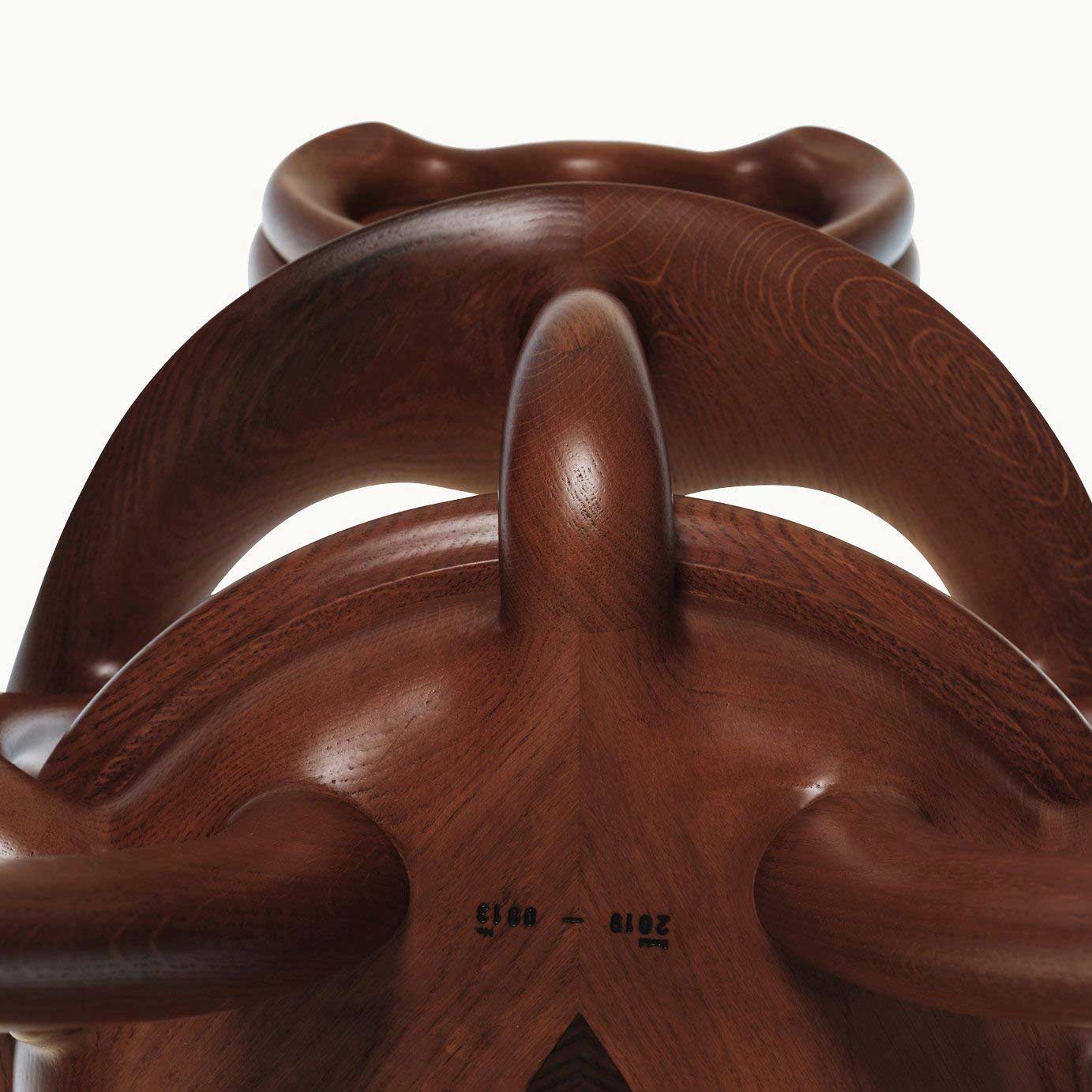 Solid wood chair with armrests Calvet by Bd Barcelona Design