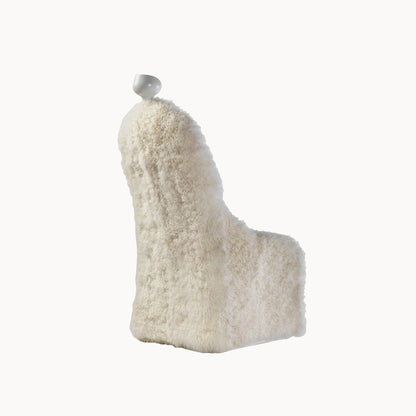 High-Back Fur Armchair With Armrests Invisible Personage by Bd Barcelona Design