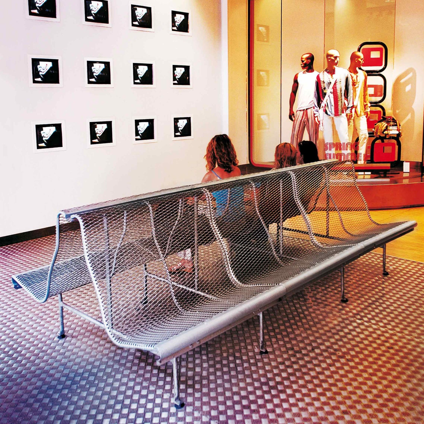 Steel Bench With Back Catalano by Bd Barcelona Design