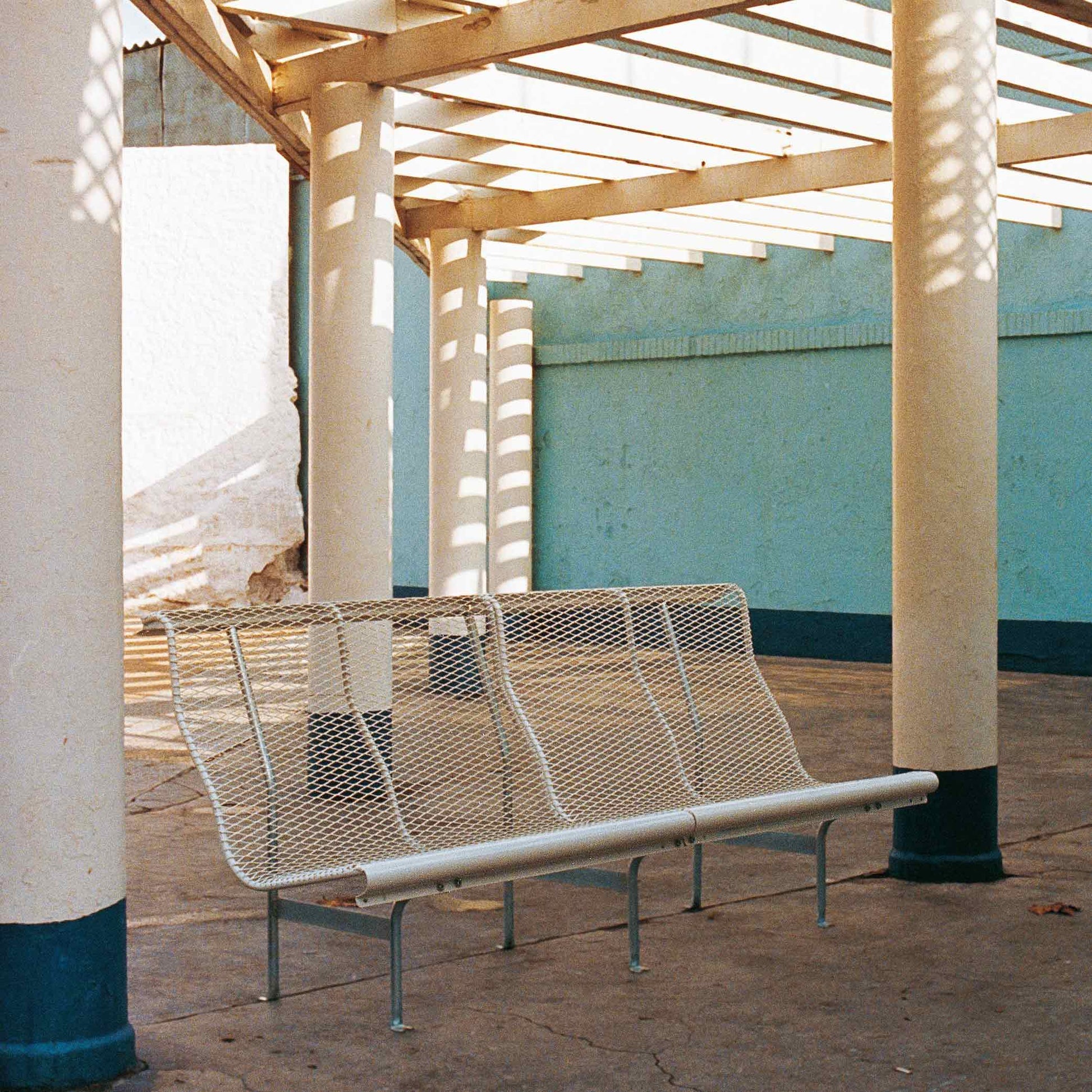 Steel Bench With Back Catalano by Bd Barcelona Design