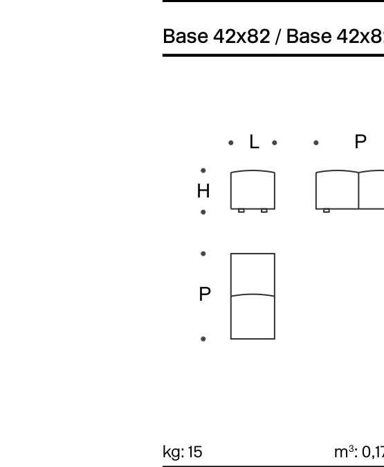 Pixel Base 42x82 - Technical Drawing