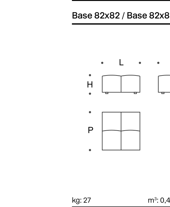 Pixel Base 82x82 - Technical Drawing