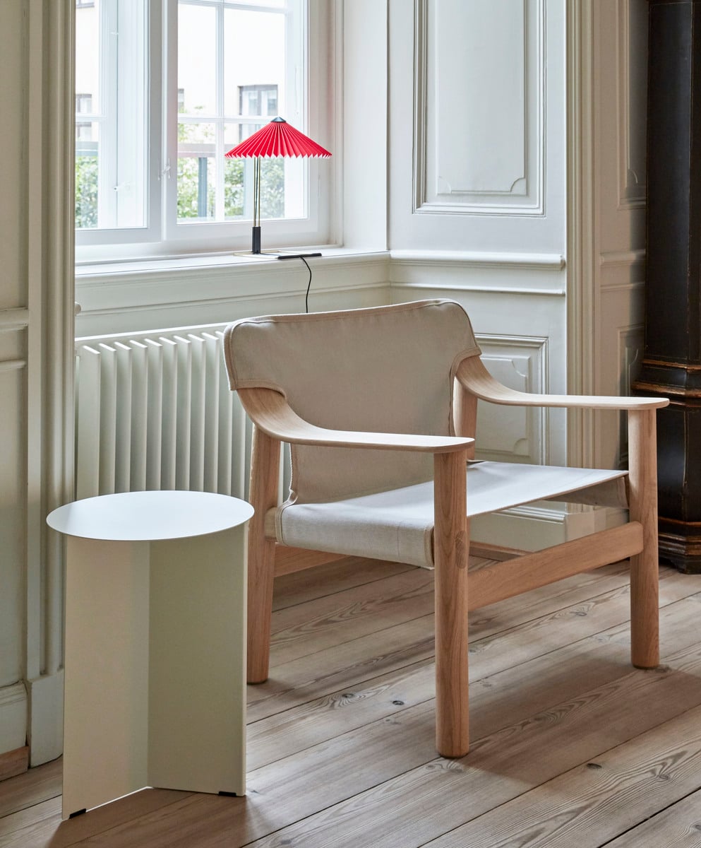 Slit table, 35 cm, high, white