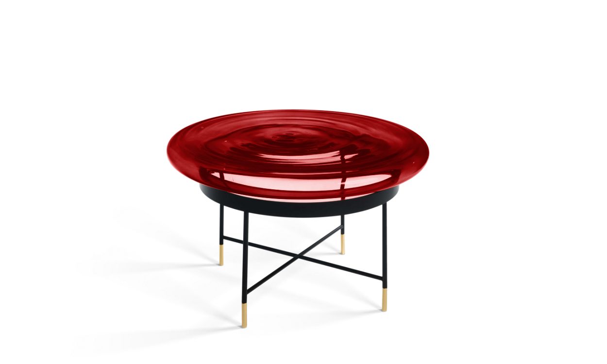 BILBOQUET COCKTAIL TABLE - Mushroom shaped blown glass by Roche Bobois