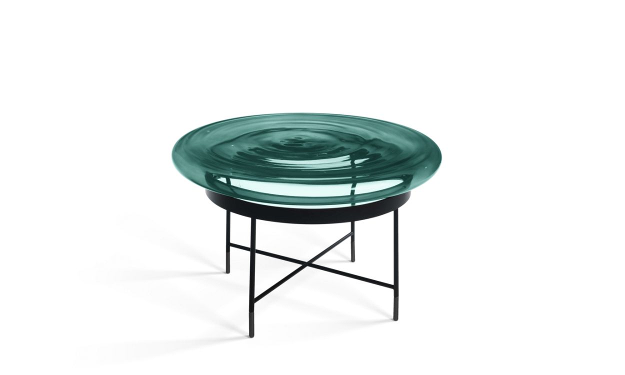BILBOQUET COCKTAIL TABLE - Mushroom shaped blown glass by Roche Bobois