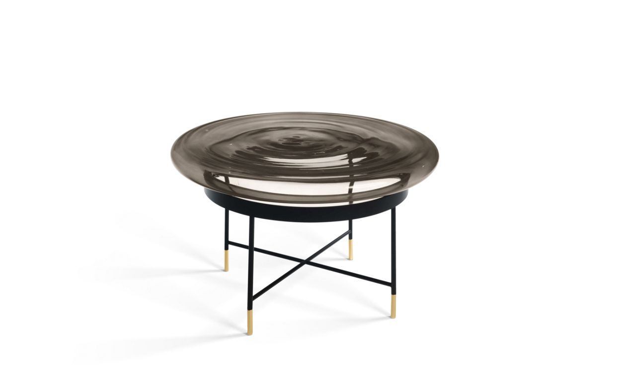 BILBOQUET COCKTAIL TABLE - Mushroom shaped blown glass by Roche Bobois