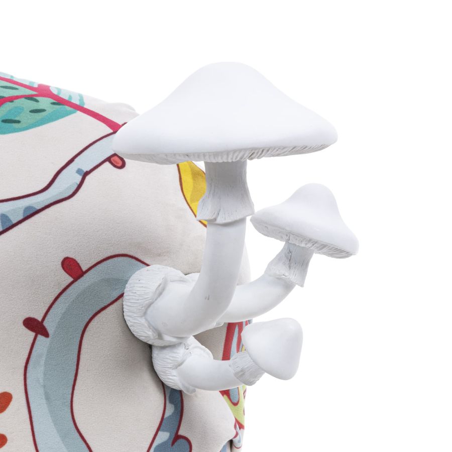 Fully Upholstered Armchair Botanical Diva by Seletti #White