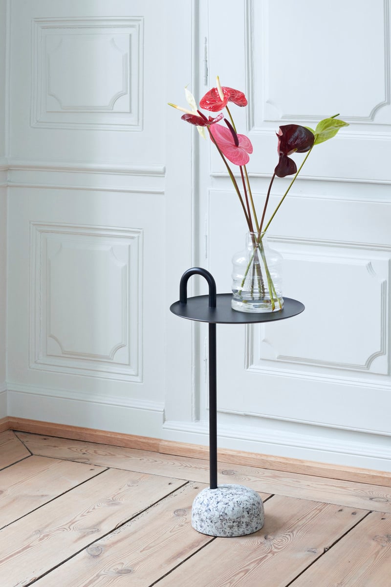 Bowler side table, black