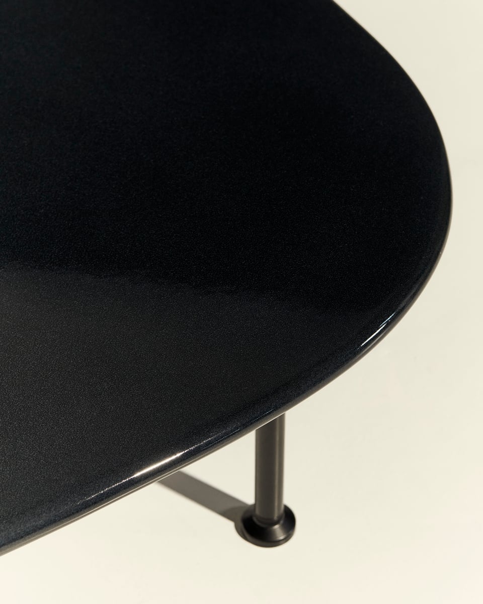 Carmel coffee table, 87.5 x 70 cm, black - midnight black