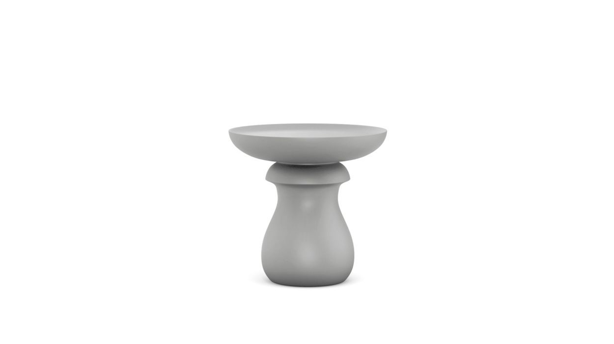 Chess End Table - Matte Lacquer by Roche Bobois #Matte lacquer/Souris (mouse)
