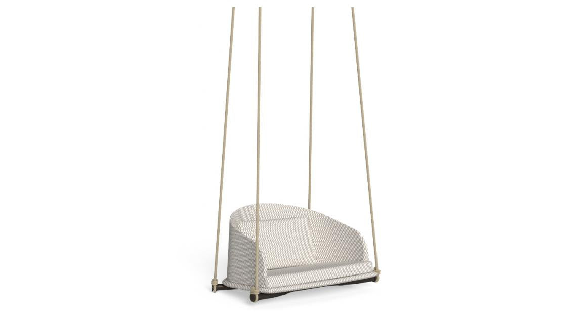 CLEOSOFT-WOOD - Fabric garden hanging chair by Talenti