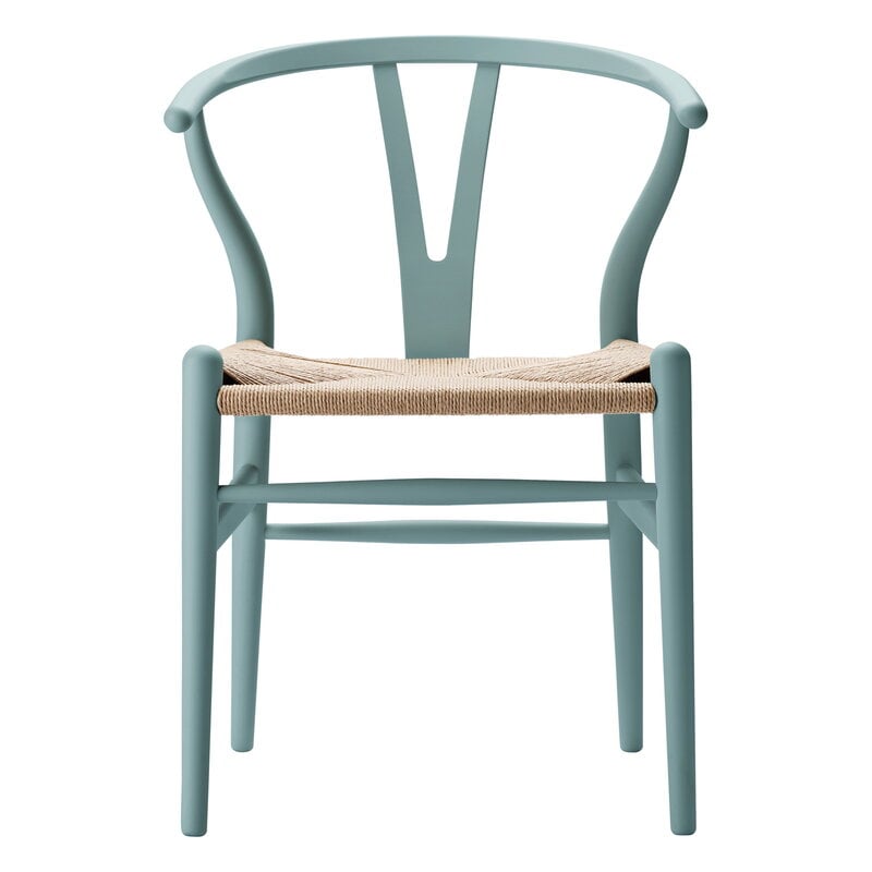 CH24 Wishbone chair by Carl Hansen & Søn #soft pewter - natural cord #
